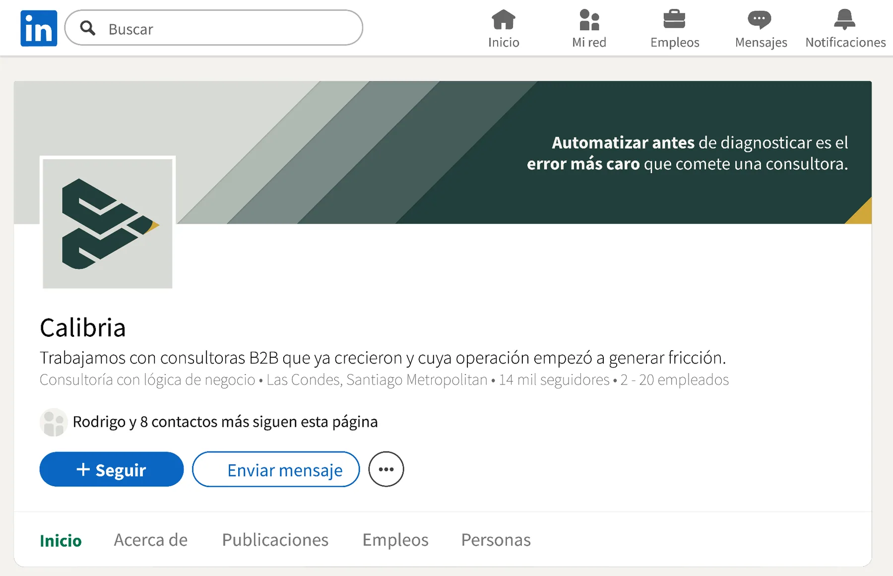 Calibria LinkedIn company cover